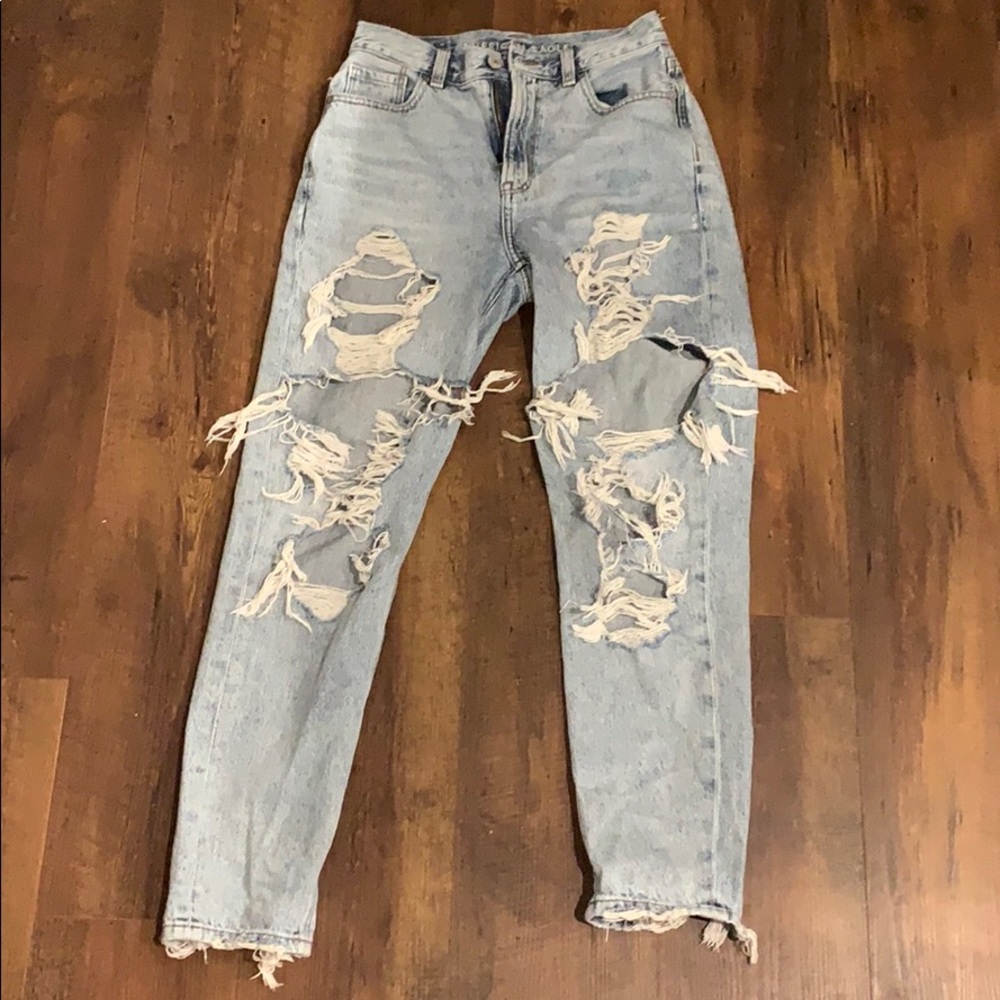 American Eagle Mom Jeans Size 0